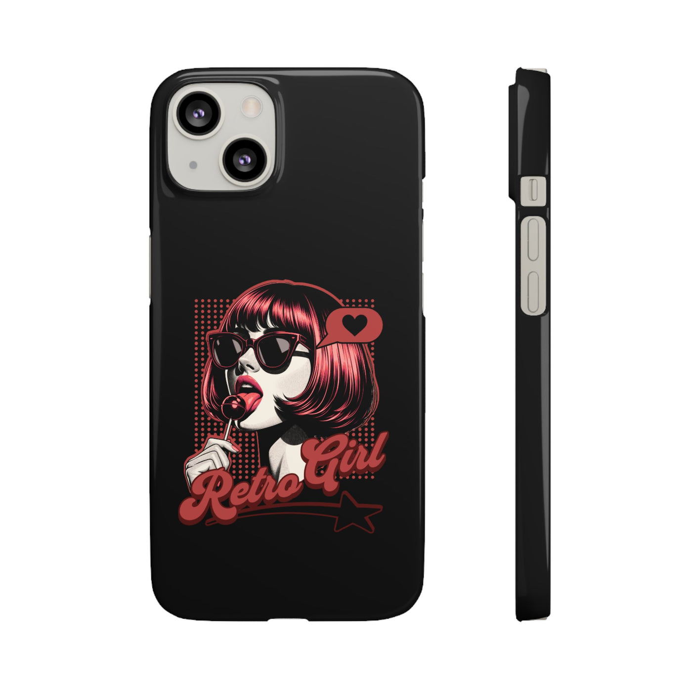 Retro Girl Snap Case Handyhülle