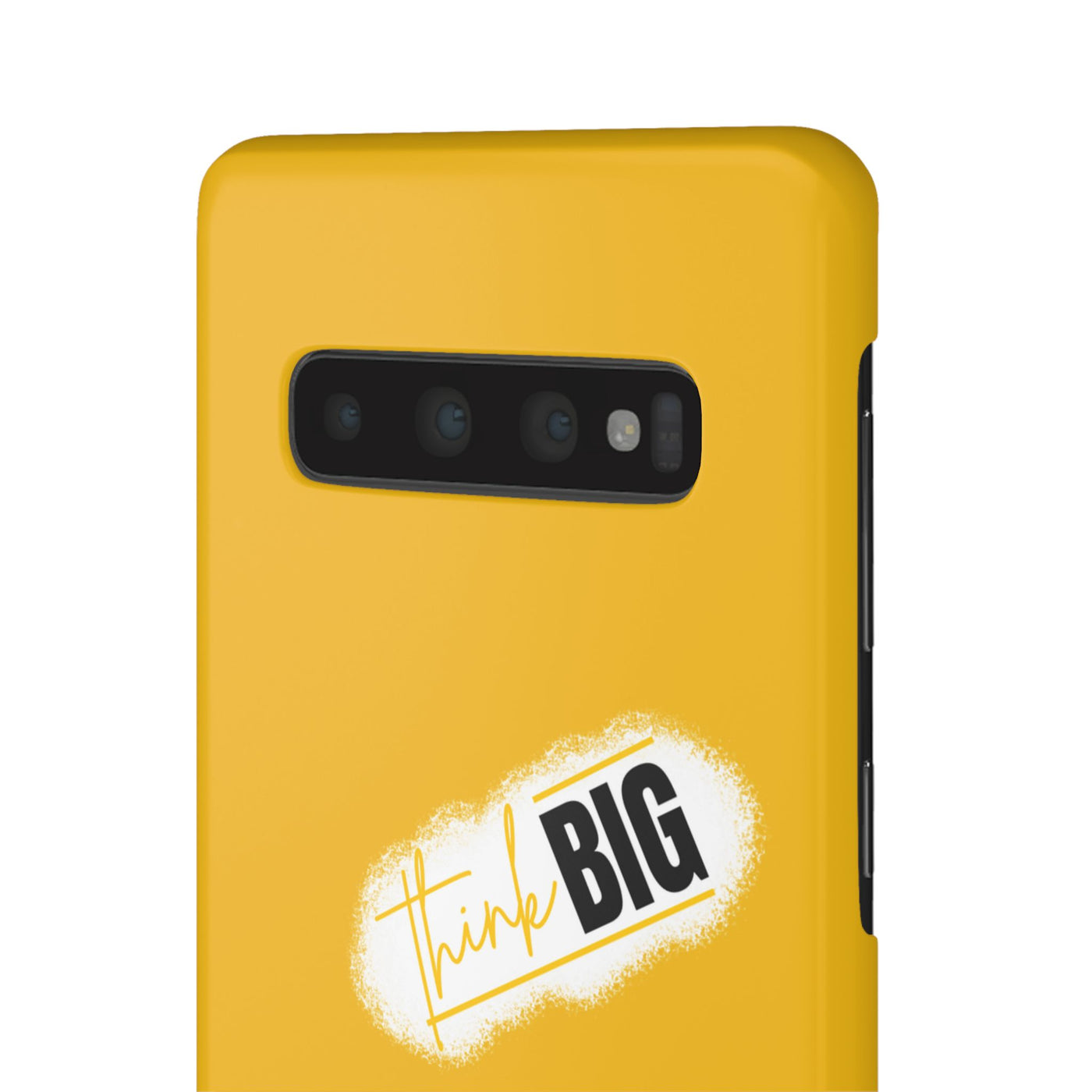 Handyhülle gelbe - Yellow Snap Case - 'Think BIG' for Motivated Individuals