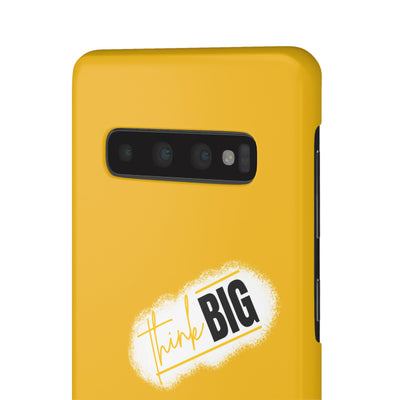 Handyhülle gelbe - Yellow Snap Case - 'Think BIG' for Motivated Individuals