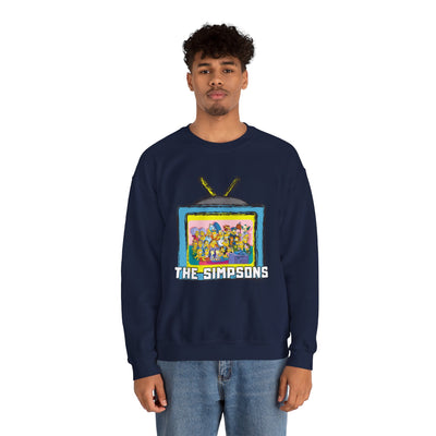 The Simpsons Unisex Heavy Cotton Sweatshirt