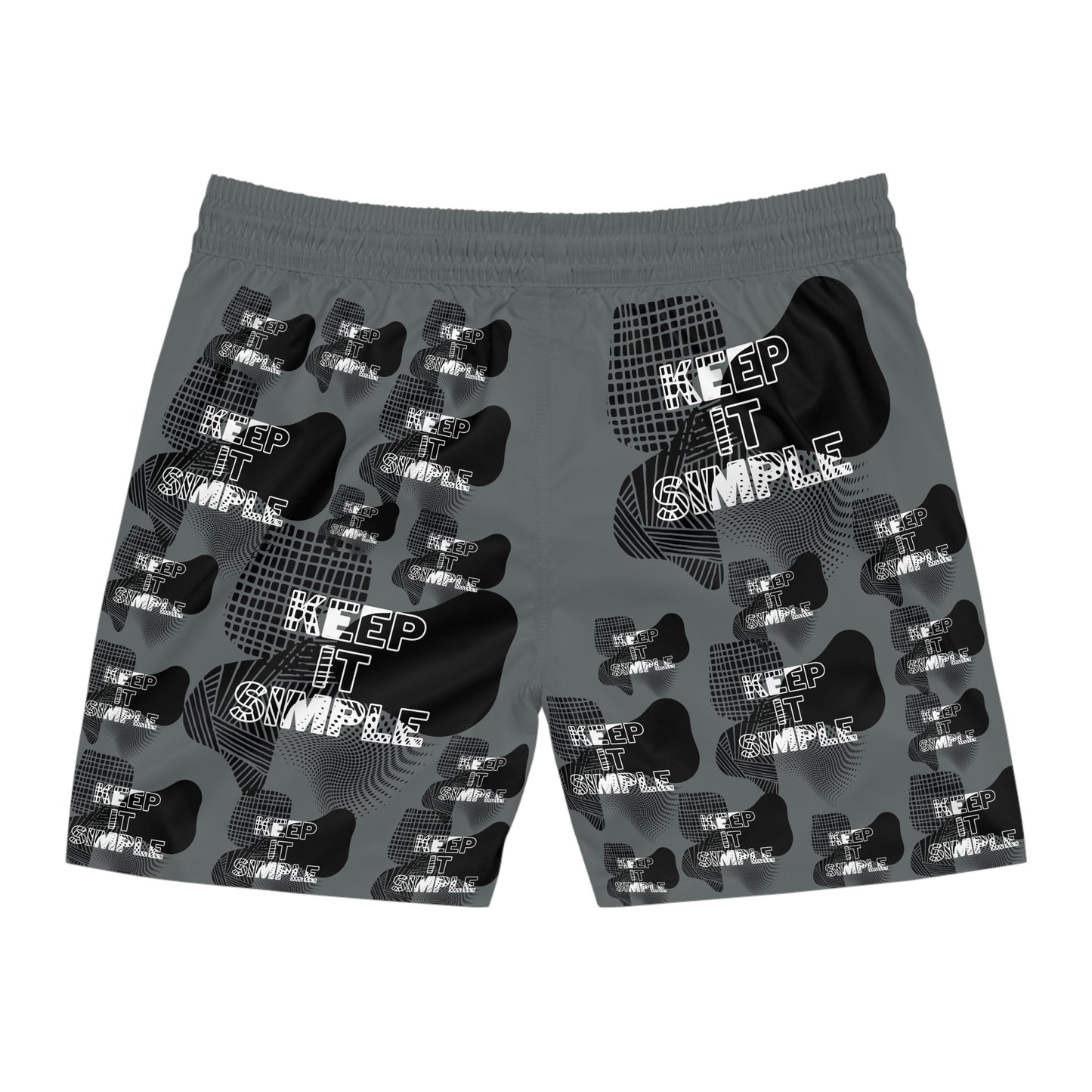 Unisex Swim Shorts - Keep It Simple Swimming Trunks