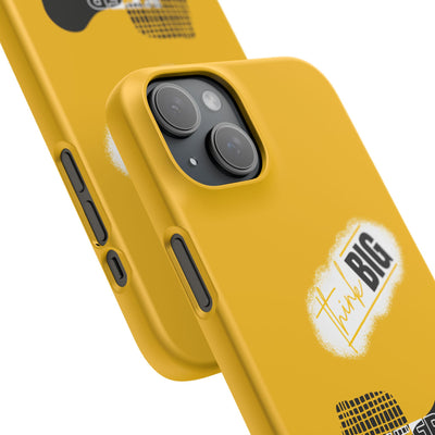 Handyhülle gelbe - Yellow Snap Case - 'Think BIG' for Motivated Individuals