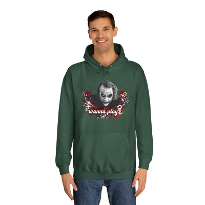 Joker "wanna play" college hoodie