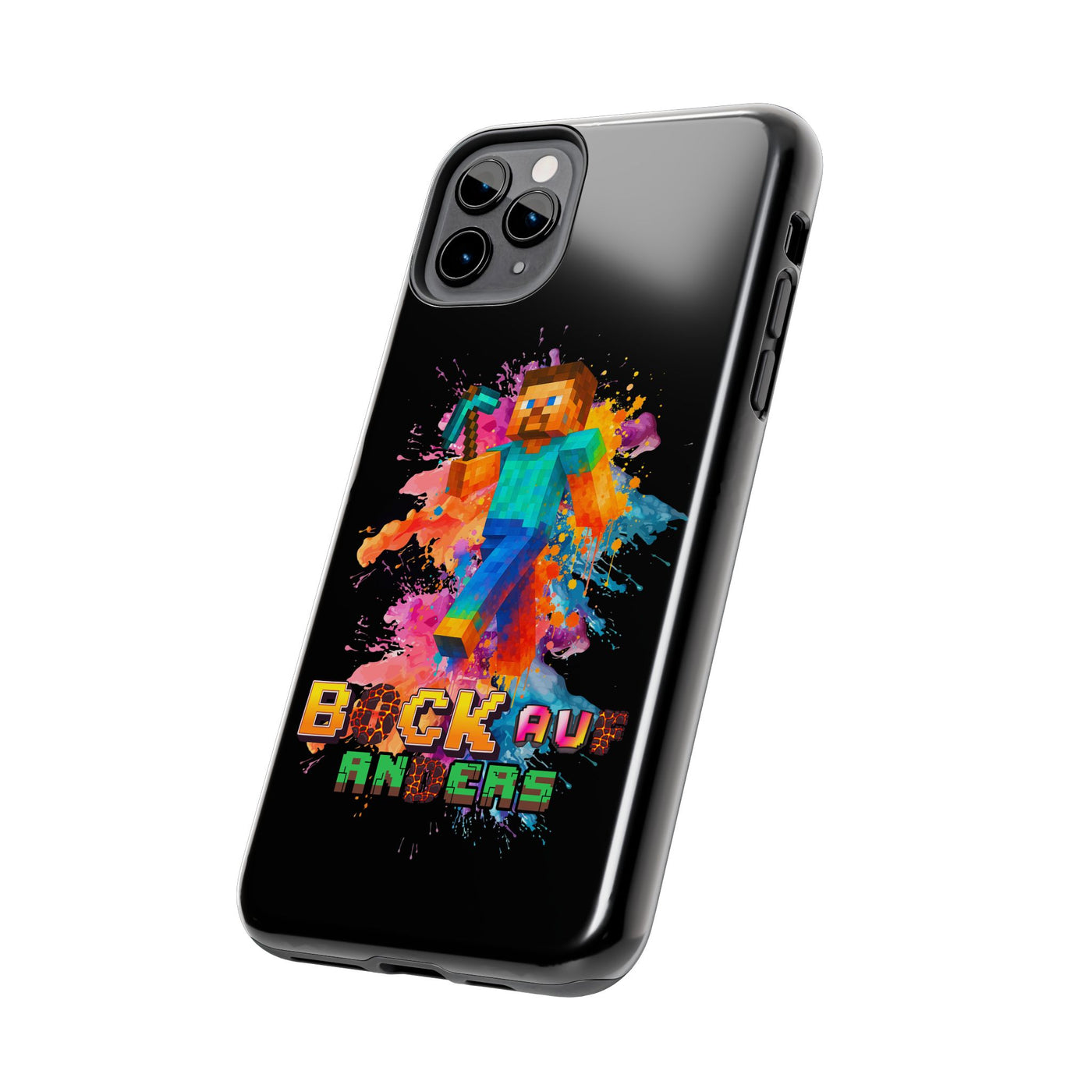 Minecraft Inspired Tough Phone Case - Handyhülle  "Bock auf anders" Colorful Gamer Design