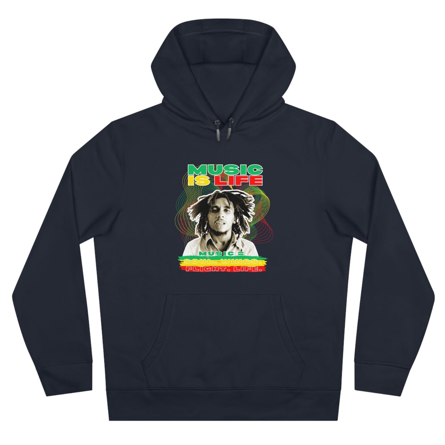 Music Is Life King Hooded Sweatshirt | Perfect for music lovers