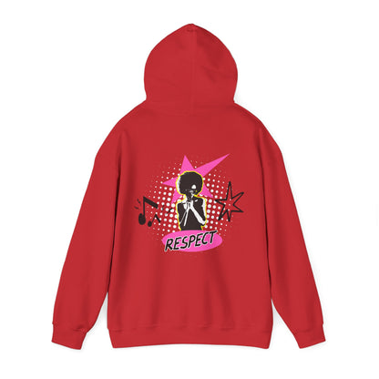 Respect Unisex Hooded Sweatshirt, Streetwear Hoodie