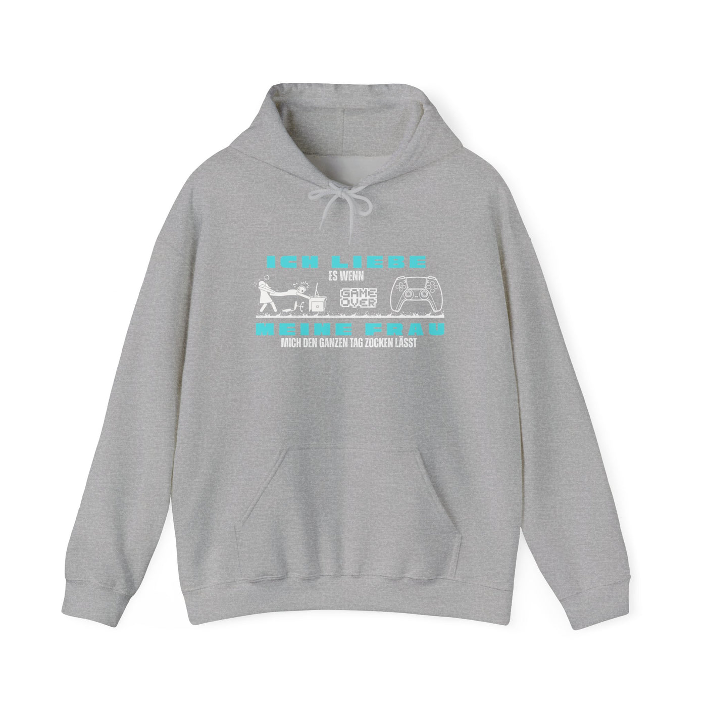 Gaming Love Unisex Hooded Sweatshirt - "Ich Liebe Es Wenn Meine Frau"