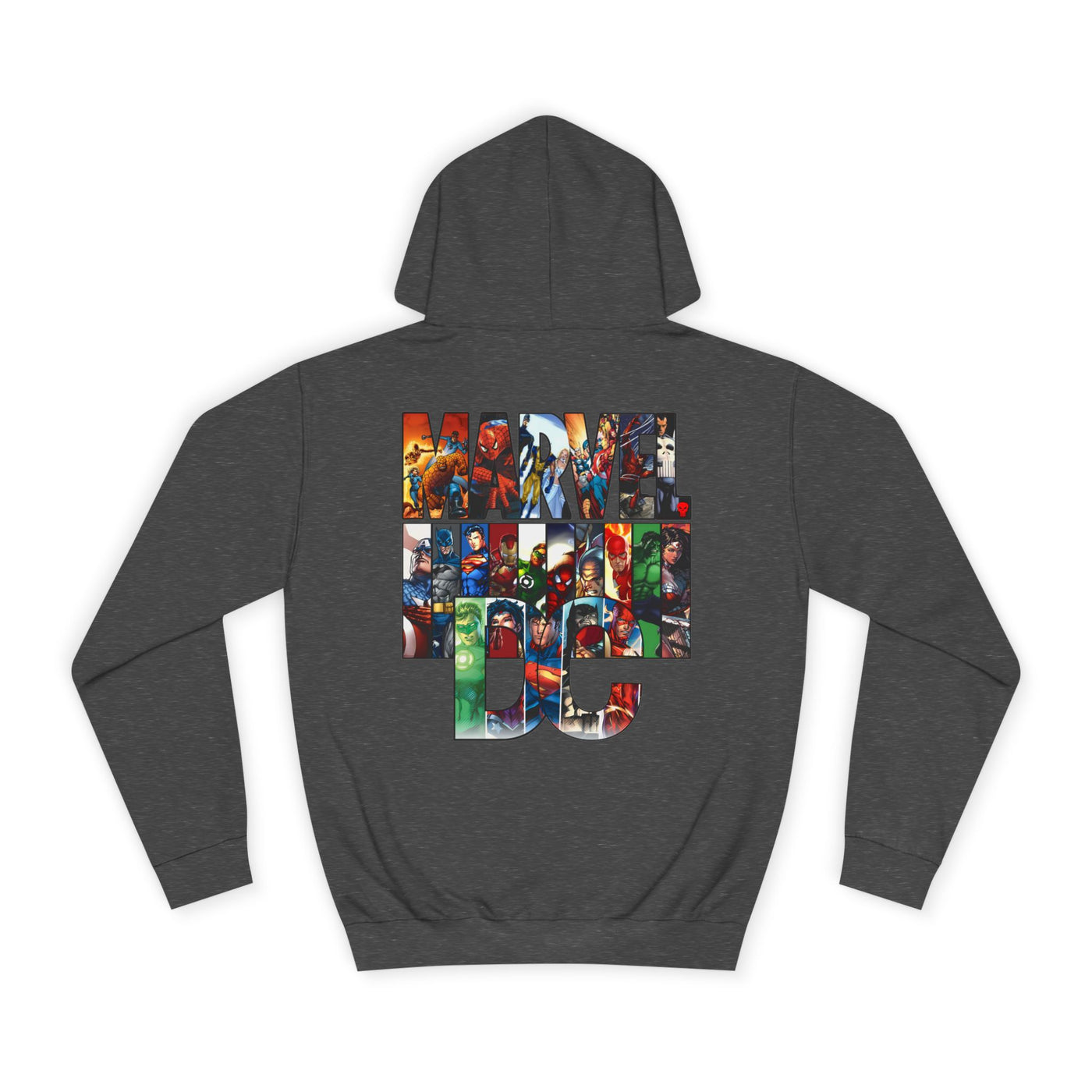 Superhero Graphic Hoodie, Unisex College Sweatshirt, Marvel DC Fans Apparel, Comic Book Lover Gift, Fun Cosplay Outfit