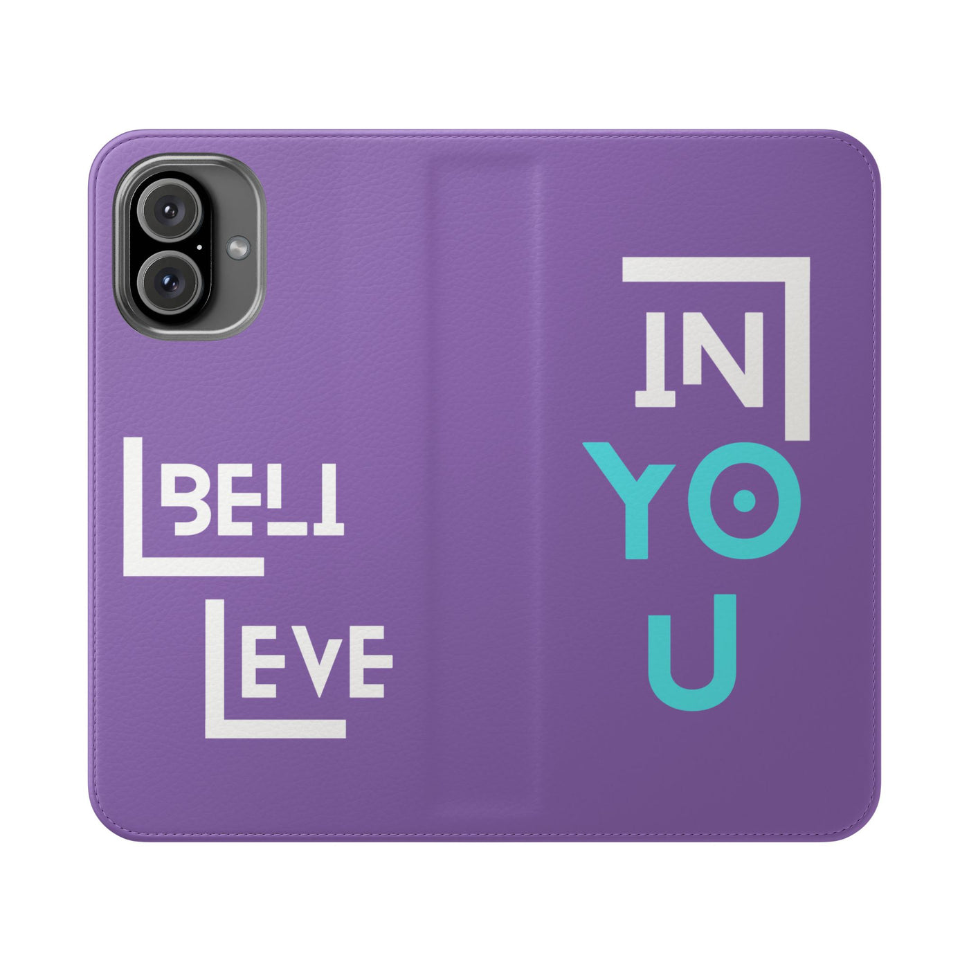 Handyhülle - inspirational Flip Case - 'Believe in You' Phone Cover