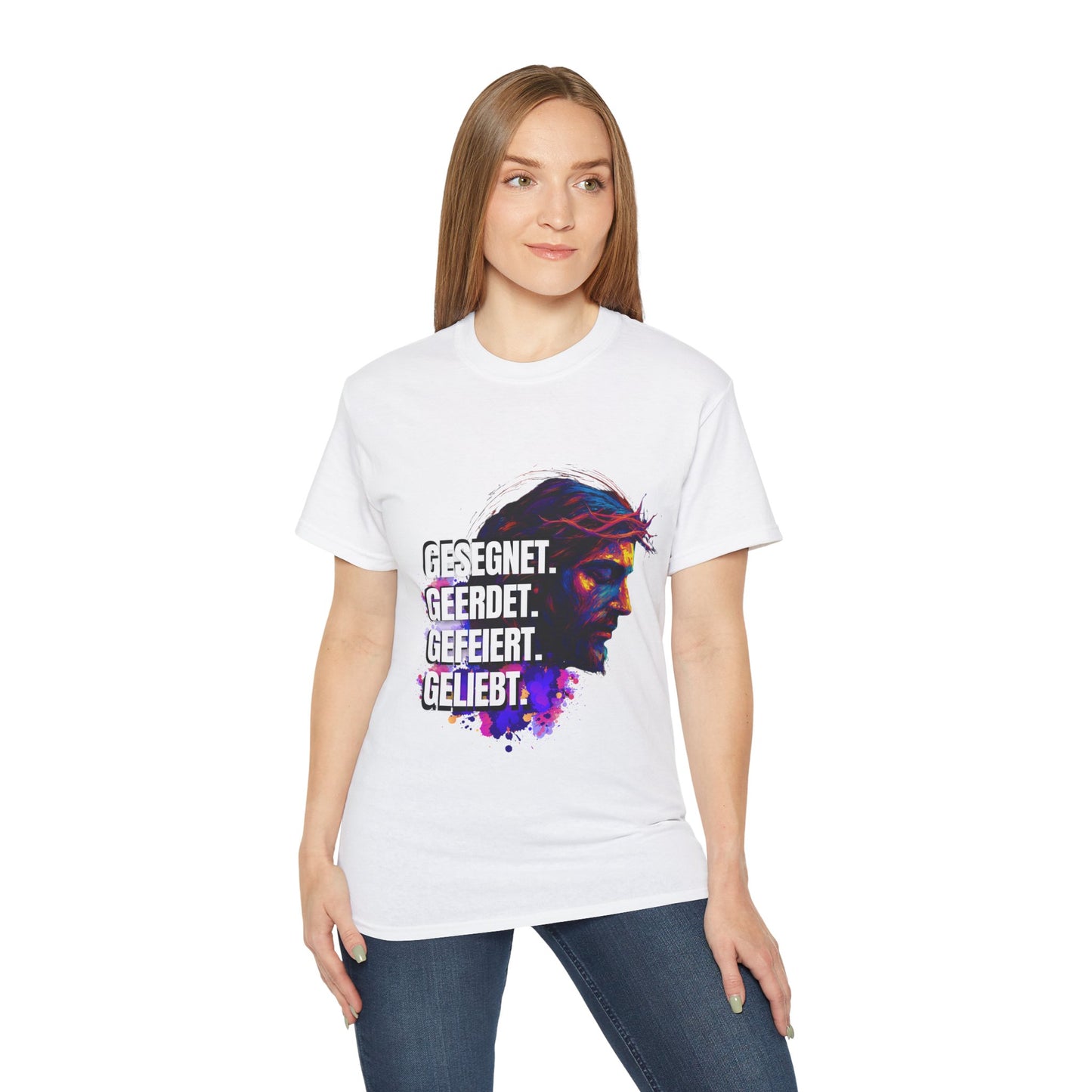 Gesegnet. Geerdet. Gefeiert. Geliebt - Jesus Shirt