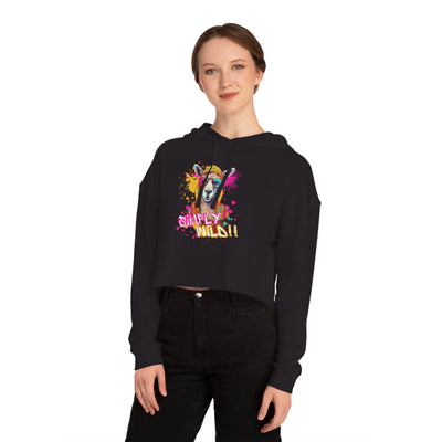 Urban Wilds Crop Hoodie - Colorful Graffiti Inspired Design