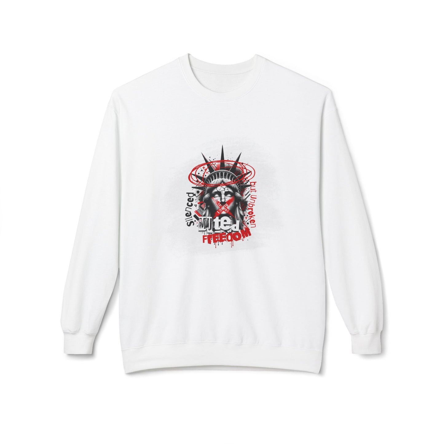 Freedom Statement Sweatshirt - Freiheitstatue muted but not unbroken