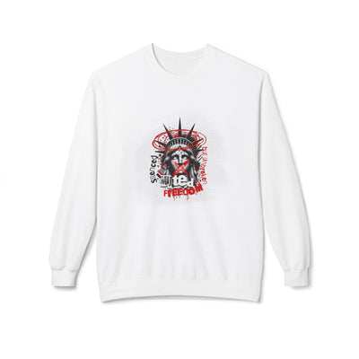 Freedom Statement Sweatshirt - Statue of Liberty muted but not unbroken