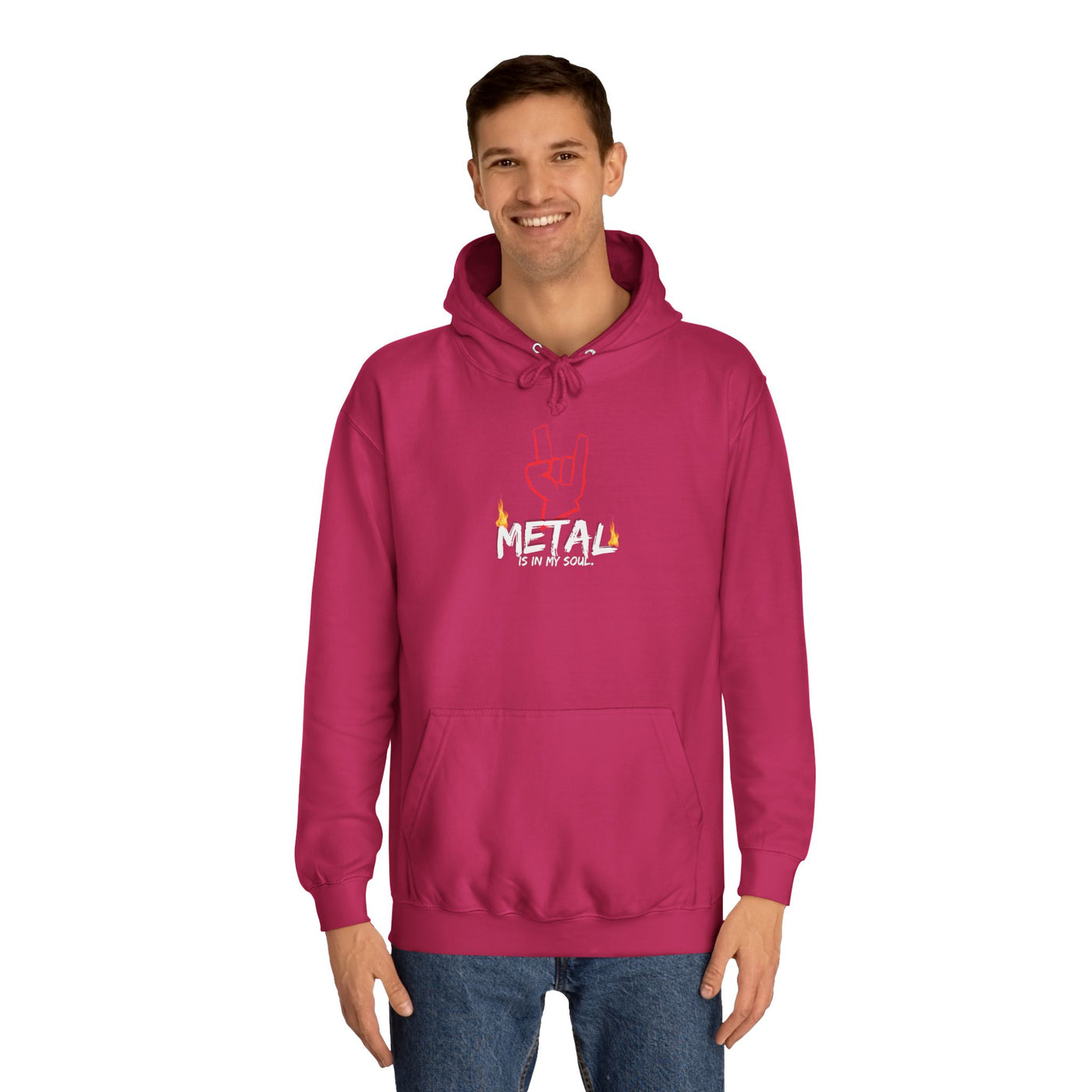"Metal" Music Unisex College Hoodie