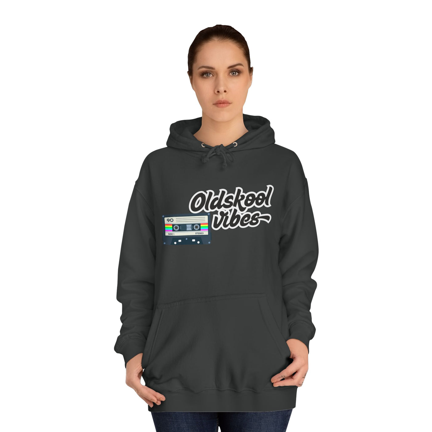 Oldskool Vibes- Hooded Sweatshirt - 'Oldskool' Graphic