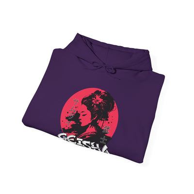 "Geisha Inside"Fleece Hoodie, Cozy