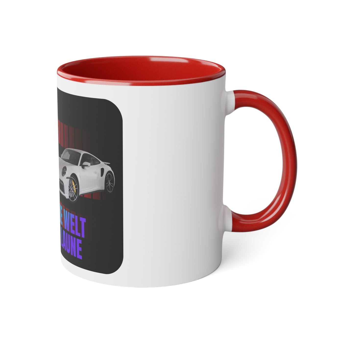 KITT and Porsche Die Laune Mug, KITT Mug, Porsche Mug, Tasse