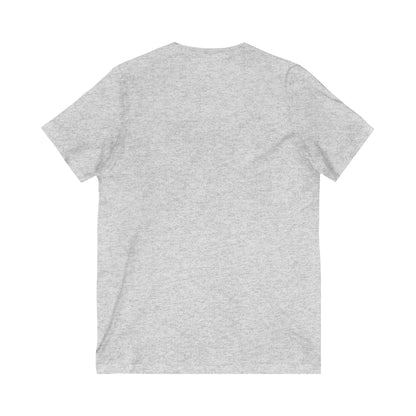 Blessed Saved Loved Unisex V-Neck Tee - Inspirational Faith Shirt