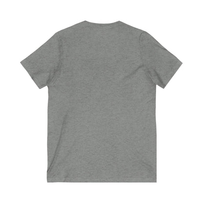Blessed Saved Loved Unisex V-Neck Tee - Inspirational Faith Shirt