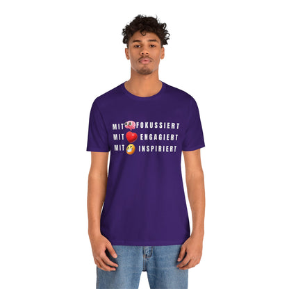 Inspirational Emoji T-Shirt Herz - Hirn - Humor - Heart - Mind - Humor