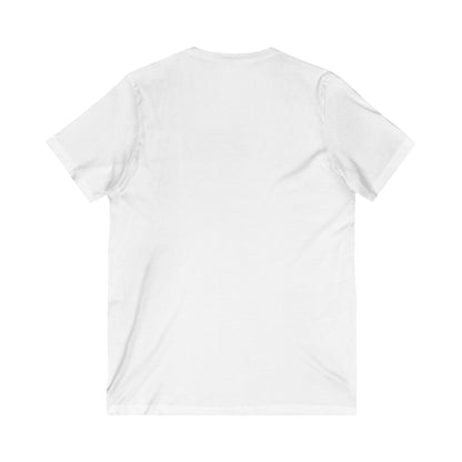 Blessed Saved Loved Unisex V-Neck Tee - Inspirational Faith Shirt
