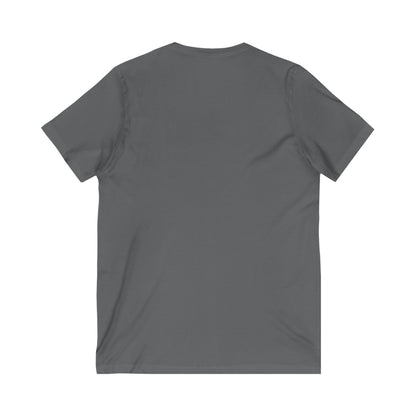 Blessed Saved Loved Unisex V-Neck Tee - Inspirational Faith Shirt