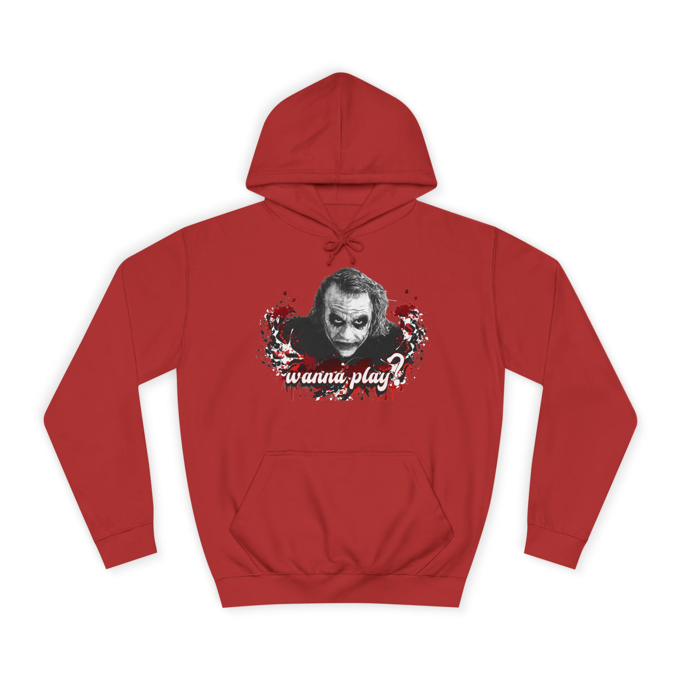 Joker "wanna play" college hoodie