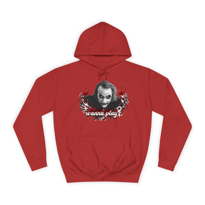 Joker "wanna play" college hoodie