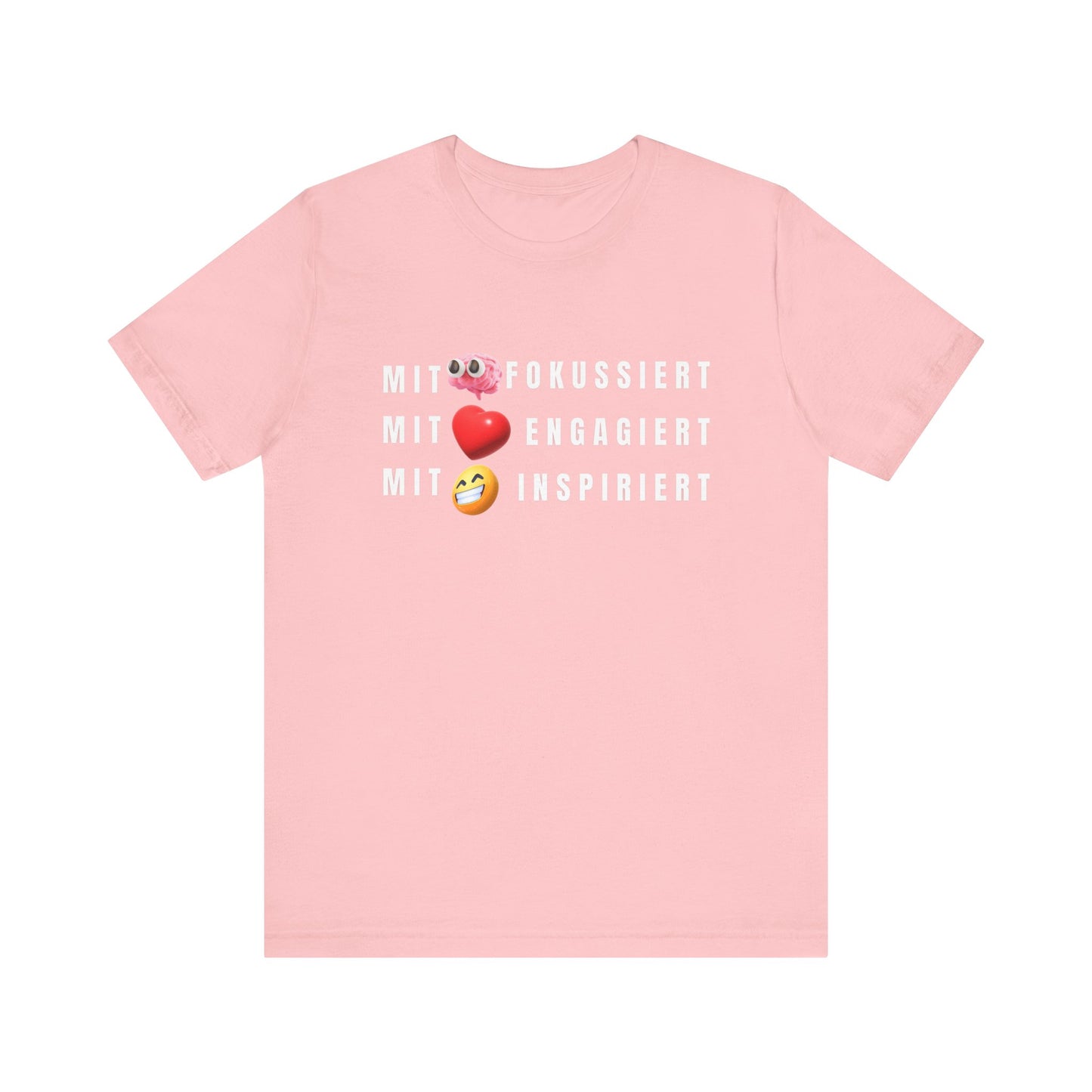 Inspirational Emoji T-Shirt Herz - Hirn - Humor - Heart - Mind - Humor