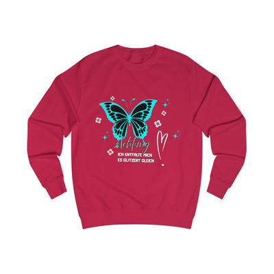 Butterfly Graphic Unisex Sweatshirt, Attention "I'm unfolding - it's about to sparkle"
