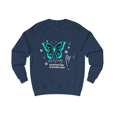Butterfly Graphic Unisex Sweatshirt, Attention "I'm unfolding - it's about to sparkle"
