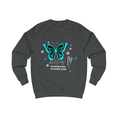 Butterfly Graphic Unisex Sweatshirt, Attention "I'm unfolding - it's about to sparkle"