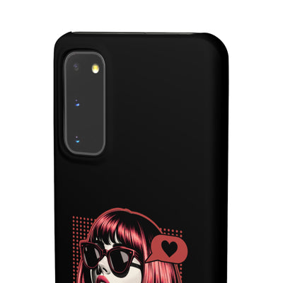 Retro Girl Snap Case Handyhülle