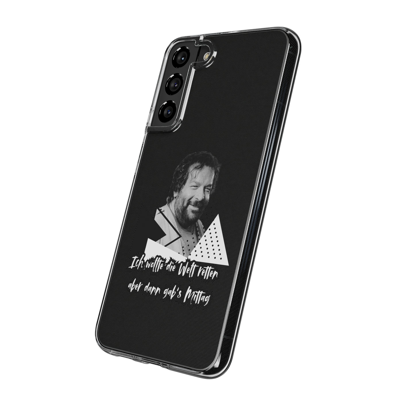 Handyhülle Unique Phone Cover, Ich wollte die Welt retten, dann gabs Mittag