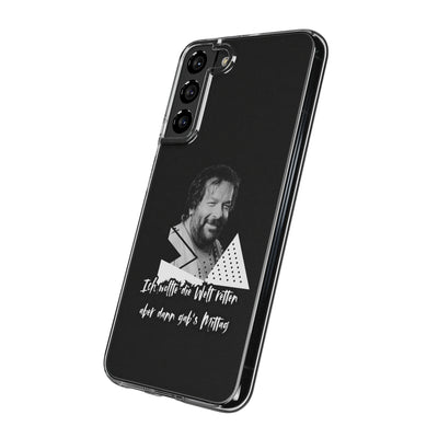 Handyhülle Unique Phone Cover, Ich wollte die Welt retten, dann gabs Mittag