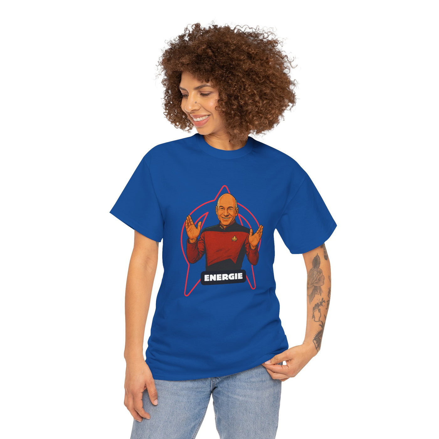 Energie Unisex Heavy Cotton Tee - Perfect for Sci-Fi Fans and Casual Wear