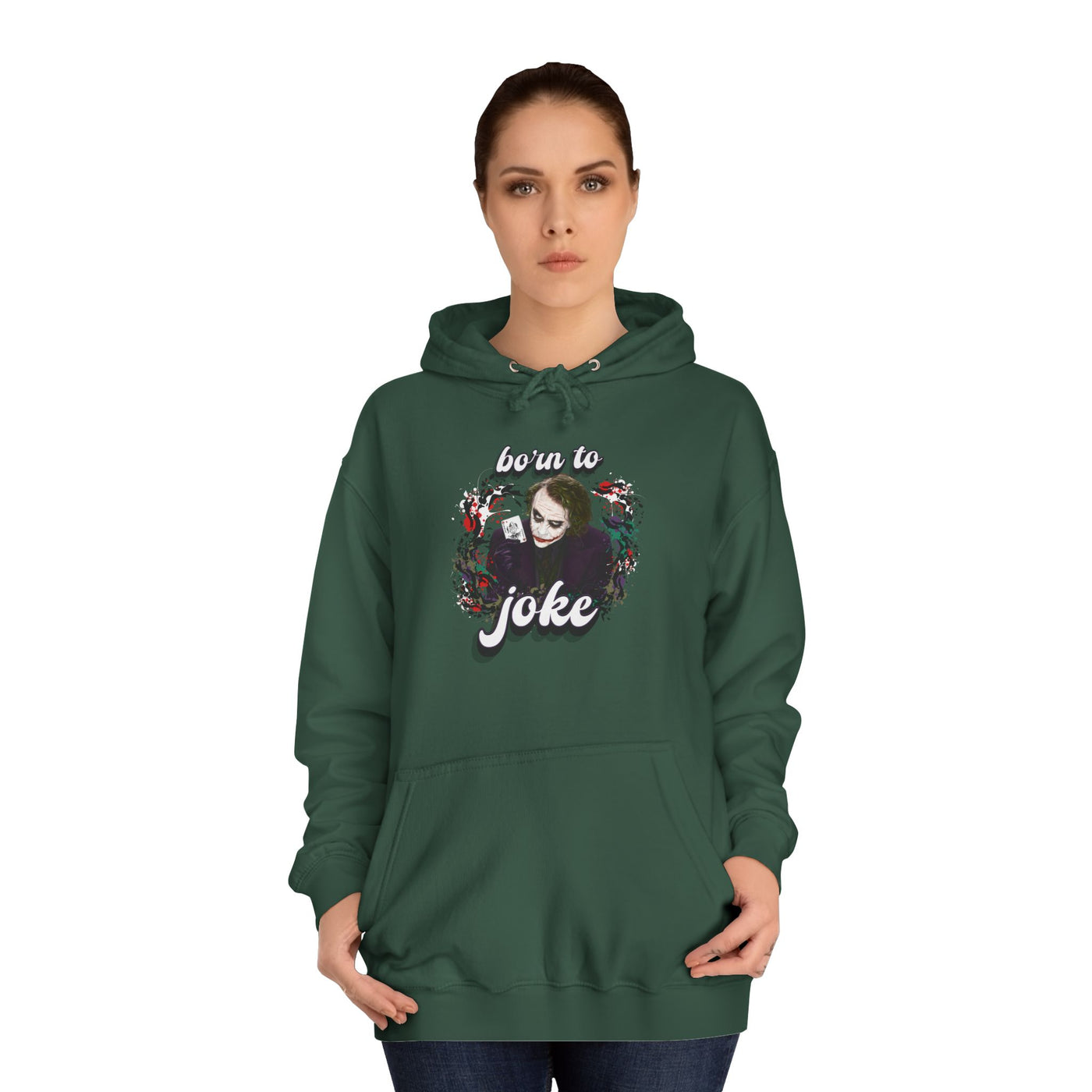 Joker "born to joke" college hoodie