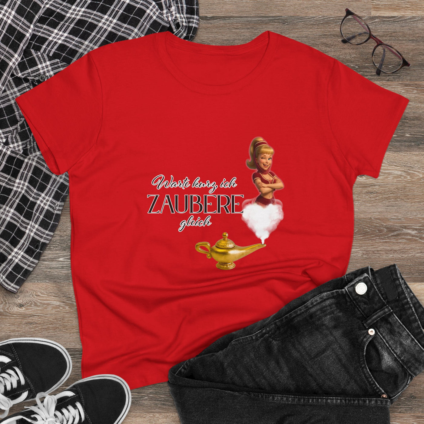 Women's Magic T-Shirt - bezaubernde Jeannie - Warte, ich zaubere gleich