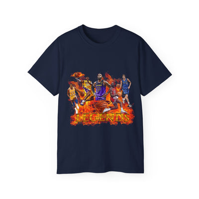 Basketball Legends, Cool Sports Shirt, Unisex Cotton T-Shirt