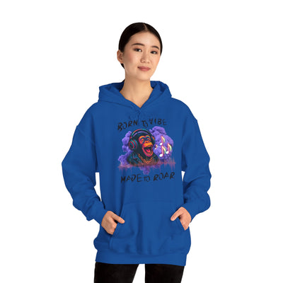 Born to Vibe Unisex Heavy Blend™ Hooded Sweatshirt - Made to Roar Monkey - Monkey 
