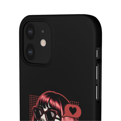 Retro Girl Snap Case Handyhülle