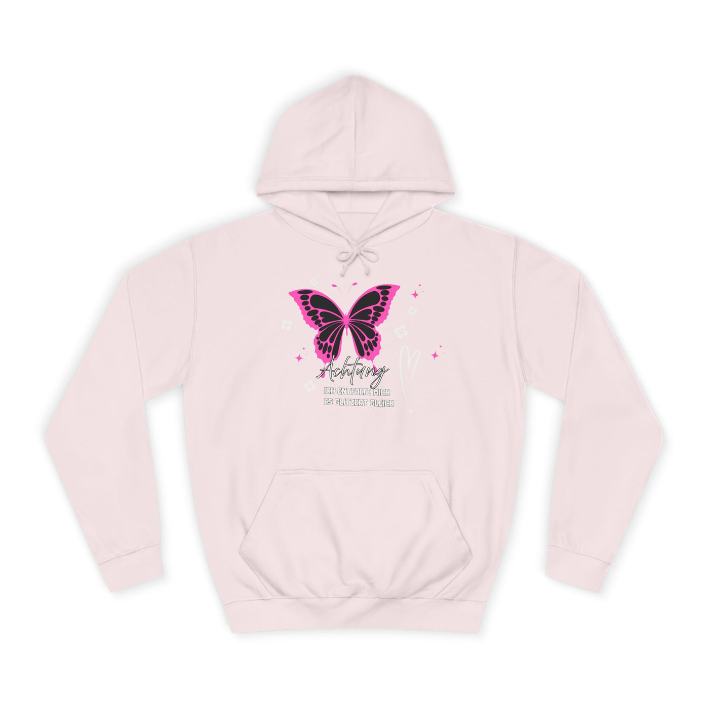 Hoodie Achtung ich entfalte mich - es glitzert gleich