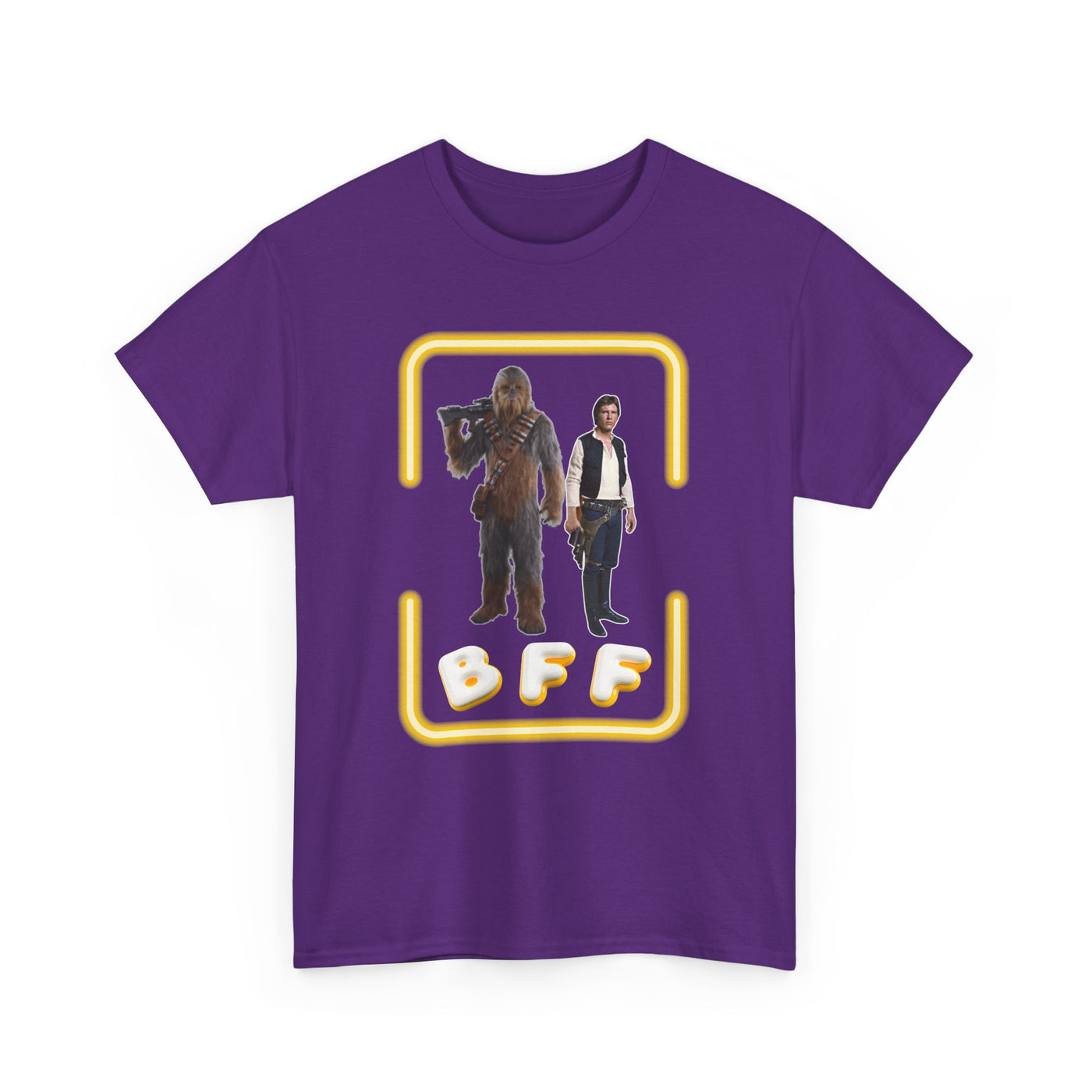 BFF Chewbacca &amp; Han Solo Unisex Heavy Cotton Shirt