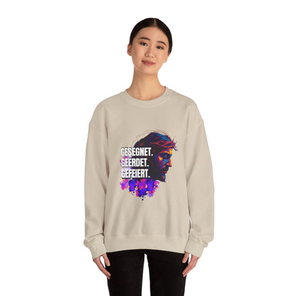 Sweatshirt Jesus- BLESSED - GROUNDED - CELEBRATED