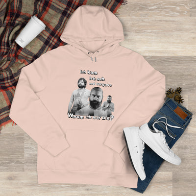 Hoodie Unisex Witz  Alan Garner– Ich kam ich sah und vergaß - Warum ich hier bin!