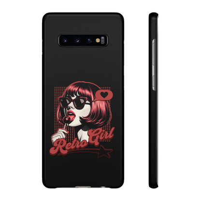 Retro Girl Snap Case Handyhülle