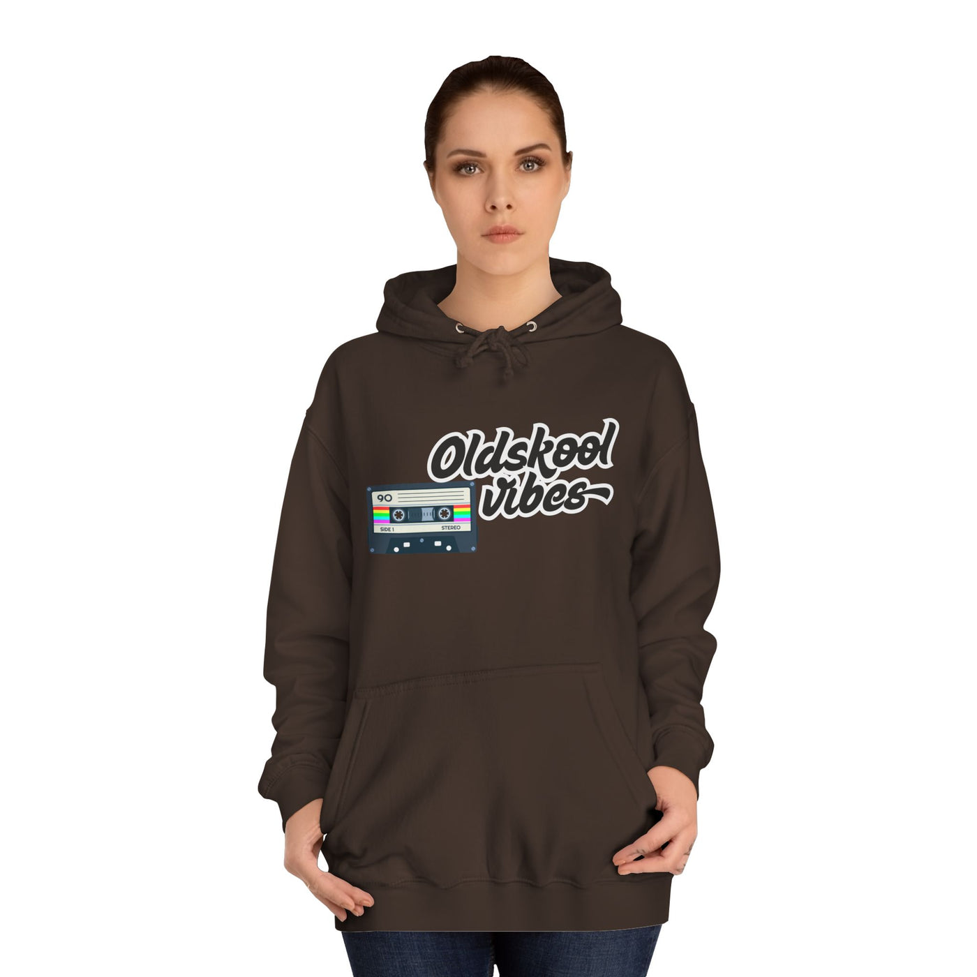 Oldskool Vibes- Hooded Sweatshirt - 'Oldskool' Graphic