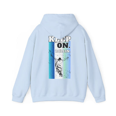 Skateboarding Warmup Hoodie - 'Skate Fall Get Up Ride Repeat' Design