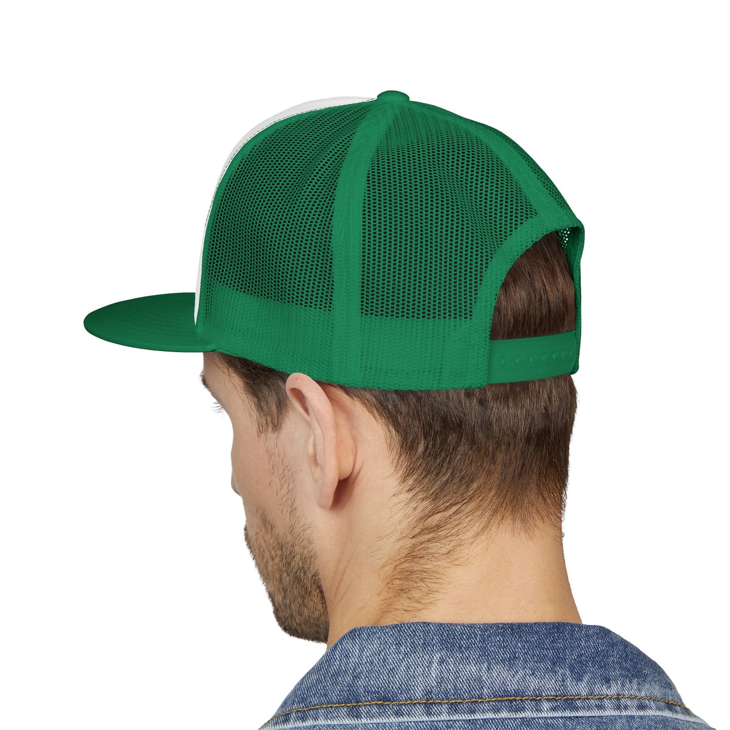 Embroidered 5 Panel Trucker Cap - Fake it til you make it