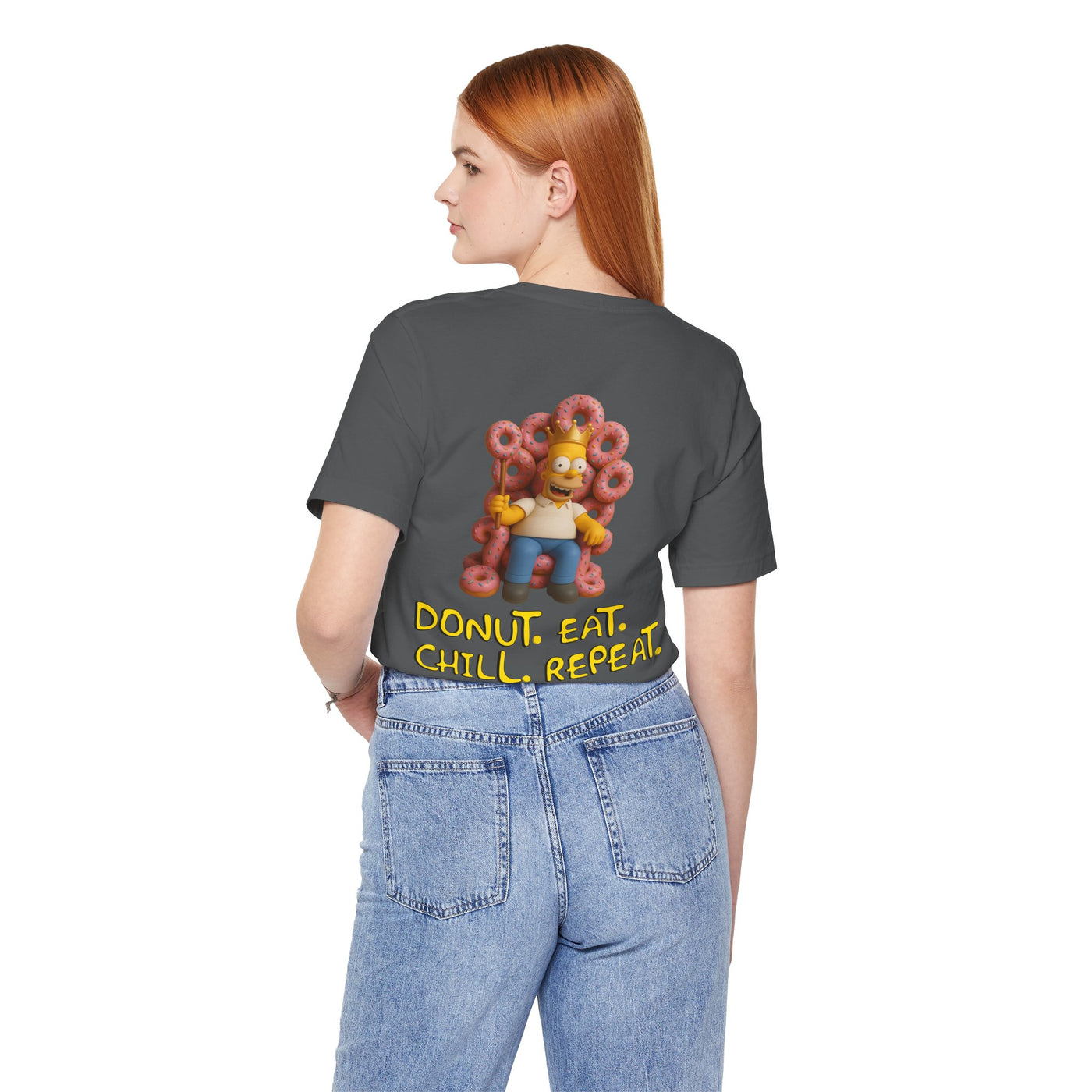 The Simpsons Donut Lover Tee - Funny Graphic T-Shirt -unisex